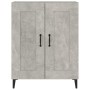 Credenza Grigio Cemento 69,5x34x90 cm in Legno Multistrato