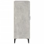 Credenza Grigio Cemento 69,5x34x90 cm in Legno Multistrato