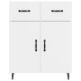 Credenza 69,5x34x90 cm in Legno Multistrato Bianco Lucido