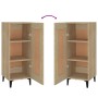 Credenza Rovere Sonoma 34,5x34x90 cm in Legno Multistrato