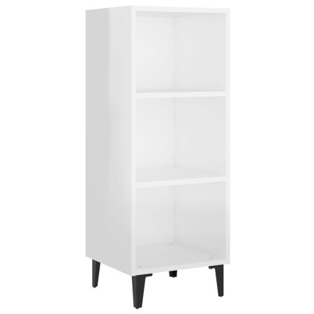 Credenza 34,5x34x90 cm in Legno Multistrato Bianco Lucido