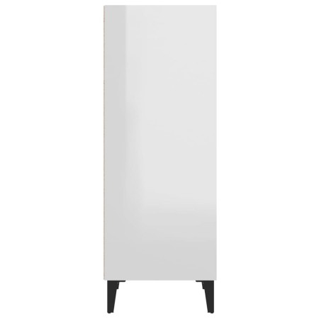 Credenza 34,5x34x90 cm in Legno Multistrato Bianco Lucido