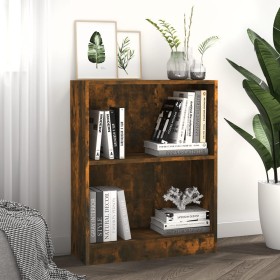 Libreria Rovere Fumo 60x24x76 cm in Legno Multistrato