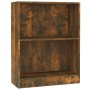 Libreria Rovere Fumo 60x24x76 cm in Legno Multistrato