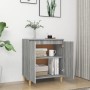 Credenza Grigio Sonoma 60x35x70 cm in Legno Ingegnerizzato