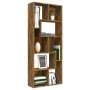 Libreria Rovere Fumo 67x24x161 cm in Legno Multistrato