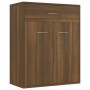 Credenza Rovere Marrone 60x30x75 cm in Legno Multistrato