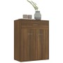 Credenza Rovere Marrone 60x30x75 cm in Legno Multistrato