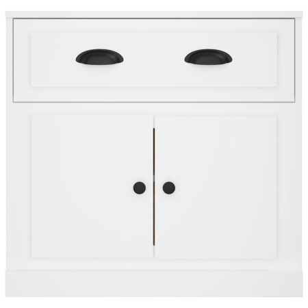 Credenza Bianca 70x35,5x67,5 cm in Legno Multistrato