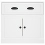 Credenza Bianca 70x35,5x67,5 cm in Legno Multistrato
