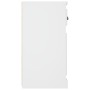 Credenza Bianca 70x35,5x67,5 cm in Legno Multistrato