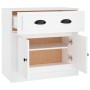 Credenza Bianca 70x35,5x67,5 cm in Legno Multistrato