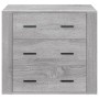 Credenza Grigio Sonoma 80x33x70 cm in Legno Multistrato