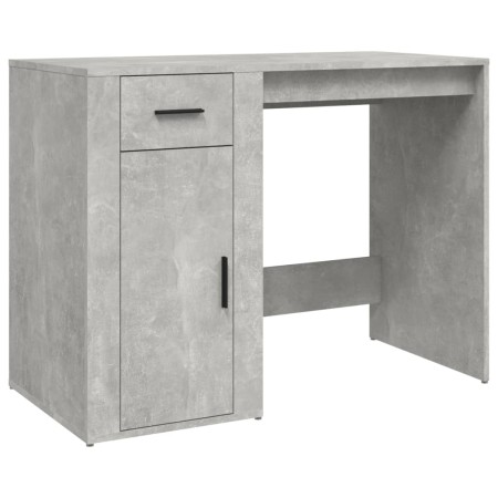 Scrivania Grigio Cemento 100x49x75 cm in Legno Multistrato