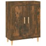 Credenza Rovere Fumo 69,5x34x90 cm in Legno Multistrato