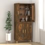 Credenza Rovere Fumo 69,5x34x90 cm in Legno Multistrato