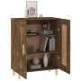 Credenza Rovere Fumo 69,5x34x90 cm in Legno Multistrato