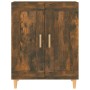 Credenza Rovere Fumo 69,5x34x90 cm in Legno Multistrato