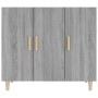 Credenza Grigio Sonoma 90x34x80 cm in Legno Multistrato