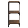 Libreria Rovere Marrone 100x33x70,5cm Legno Multistrato Acciaio