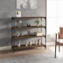 Libreria Rovere Marrone 100x33x100 cm Legno Multistrato Acciaio