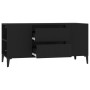 Mobile Porta TV Nero 102x44,5x50 cm in Legno Multistrato