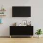 Mobile Porta TV Nero 102x44,5x50 cm in Legno Multistrato