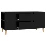 Mobile Porta TV Nero 102x44,5x50 cm in Legno Multistrato