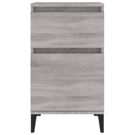 Comodini 2 pz Grigio Sonoma 40x35x70 cm