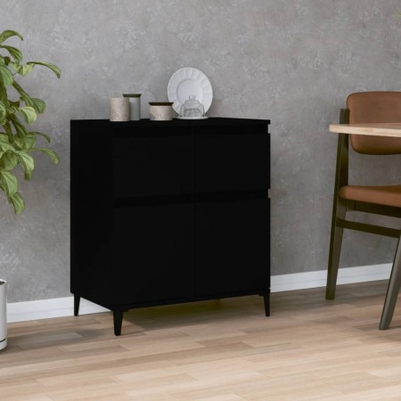 Credenza Nero 60x35x70 cm in Legno Multistrato