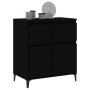 Credenza Nero 60x35x70 cm in Legno Multistrato