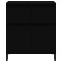 Credenza Nero 60x35x70 cm in Legno Multistrato