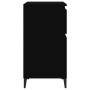 Credenza Nero 60x35x70 cm in Legno Multistrato