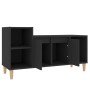 Mobile Porta TV Nero 100x35x55 cm in Legno Multistrato