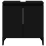 Mobile Lavabo Nero 58x33x60 cm in Legno Multistrato