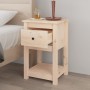 Comodini 2 pz 40x35x61,5 cm in Legno Massello di Pino