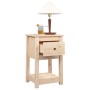 Comodini 2 pz 40x35x61,5 cm in Legno Massello di Pino