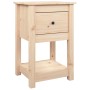Comodini 2 pz 40x35x61,5 cm in Legno Massello di Pino