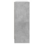 Credenza Grigio Cemento 91x28x75 cm in Legno Multistrato