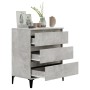 Credenza Grigio Cemento 60x35x70 cm in Legno Multistrato