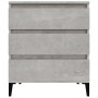 Credenza Grigio Cemento 60x35x70 cm in Legno Multistrato