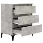 Credenza Grigio Cemento 60x35x70 cm in Legno Multistrato