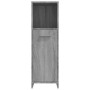 Armadietto Bagno Grigio Sonoma 30x30x95 cm in Legno Multistrato