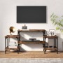 Mobile Porta TV Rovere Fumo 117x35x52 cm in Legno Multistrato