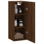 Mobile a Parete Rovere Marrone 34,5x34x90 cm Legno Multistrato