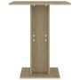 Tavolo da Bistrot Rovere Sonoma 60x60x75 cm Legno Multistrato