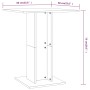 Tavolo da Bistrot Rovere Sonoma 60x60x75 cm Legno Multistrato