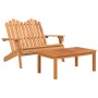 Set Salotto da Giardino Adirondack 3pz Legno Massello di Acacia