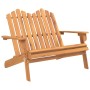 Set Salotto da Giardino Adirondack 3pz Legno Massello di Acacia