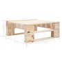 Set Divani in Pallet con Cuscini 6 pz in Pino Impregnato